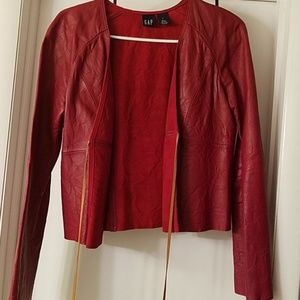 GAP Leather Jacket RED